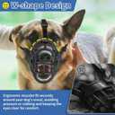 BARKLESS Dog Muzzle to Prevent Biting, Scavenging, Basket Muzzle for  Dogs, Soft & Lightweight & Sturdy Mouth Cover with Removable Collar Loop for Training, Walking (Black, 5)