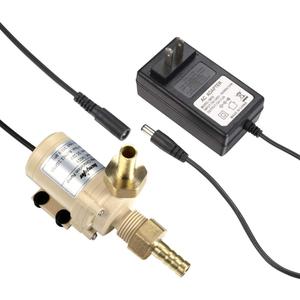 bayite BYT-7A015 DC 12V Solar Hot Water Heater Circulation Pump with DC Power Supply Adapter Low Noise 3M Head 8LPM 2.1GPM