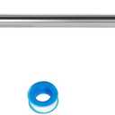 NearMoon Shower Arm, Extra Extension Arm with Flange, Stainless Steel Wall-Mounted Showerhead Extender Pipe (15 Inch, Chrome Finish)