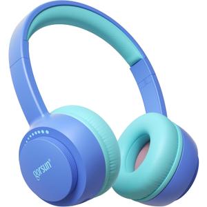 gorsun Kids Bluetooth Headphones, Toddler Headphones 85 dBA Safe Volume, 45 Hours Playtime, with Mic, Bluetooth 5.3, Kids Wireless Headset for iPad/Tablet/Travel/School, ldeal Gift (Blue)