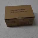 TAILI Sponge Holder for Kitchen Sink with Strong Suction Cup, Rustproof Aluminum Sink Caddy for Sponges, Brushes, Stoppers & Scrapers, Gold