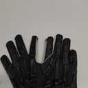 Glorious Traders Youth Football Gloves American Wide Receiver Injected Bones Football Gloves for Adult Men Women & Boys with Super Sticky Silicone Grip Palms (Black & White)