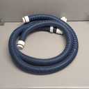 2pack 1.5" 6 Feet EVA Pool Professional Hoses with External Male Threads for Above Ground Swimming Pools Filter Connection Hoses Pool Supply for Vacuum Pump Heavy Duty Cleaner Hose (Blue)