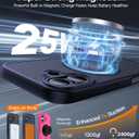 Magnetic for iPhone 17 Case,[Anti-Slip][Compatible with MagSafe][Military Grade Drop Protection] Shockproof Protective Translucent Matte Phone Case for iPhone 17 Case,Titanium Blue