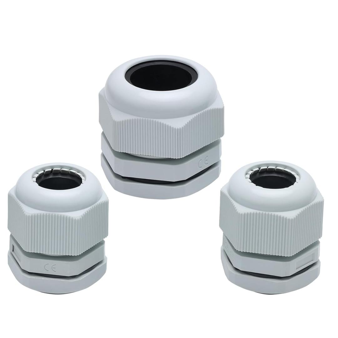 STARELO 3 pcs Metric Box Connectors,Two M25 connectors13-18mm and one M32 Connector18-25mm for STARELO Boxes.