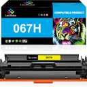 LeciRoba 067H High Capacity Yellow Toner Cartridge Replacement for Canon 067H 067 Yellow Toner for Canon imageCLASS LBP633Cdw LBP632Cdw MF653Cdw MF654Cdw MF656Cdw Laser Printer (1-Pack)
