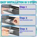 Sliding Window Locks (6 Sets), Security Window Locks with Keys, Adjustable Aluminum Sliding Window Stops, Easy Installation Without Drilling, for Vertical and Horizontal Sliding Windows (Silver)