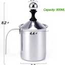 Manual Stainless Whipped Cream Dispenser - Stainless Steel Handheld DIY Whipped Cream Dispenser - Perfect Cream Whipper Maker for Gift,Lid