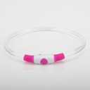 USB LED Dog Collar - Rechargeable Light Up Dog Collars Glow in The Dark, Cuttable LED Dog Necklace Be Safe& Be Seen for Your Dogs Walking-Pink