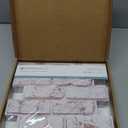 Commomy Faux Brick Peel and Stick Tiles - 10 pcs of 11.8" x 11.8" Small Size Thin PVC 3D Brick Wall Panels Whitewash Brick Backsplash for Kitchen, Living Room, Fireplace, Bedroom, Interior Wall Decor