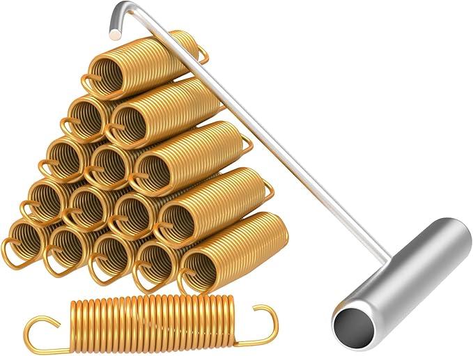 Blanketown 3.5" Trampoline Springs with Free T-Hooks, Replacement Trampoline Springs, High-Extension,Weather-Resistant Commercial Size Springs,Trampoline Accessories 20 Pack