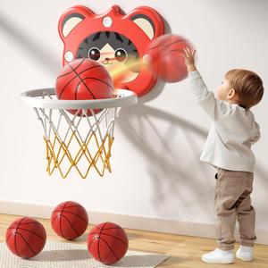 Bennol Toddlers Basketball Hoop Indoor Toys Gifts for 2 3 4 5 Year Old Boys Kids, Indoor Mini Basketball Hoop Toys for Toddlers Kids Boys Ages 1-3 2-4 3-5, Boy Toys 2 3 4 5 6 Year Olds Birthday Gifts