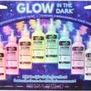 Tulip Glow in the Dark Dimensional Fabric Paint, Permanent DIY Fashion Art, Multi-Surface Craft Paint, Great for Costumes, Pumpkins, Decor, Pack of 10