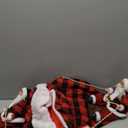 Dog Cat Christmas Winter Plaid Hoodie Coat for Pet - Santa Claus Running Xmas Dog Clothes XXXL, Red