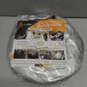 EcoNour Car Windshield Sun Shade  B&W American Flag USA Patriotic Design 240T Polyester Foldable Front Window Shade for SUV & Trucks  UV Ray Blocker  Medium (64x32 Inch) Sun Protector