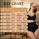 2 PCS Thong Shapewear with Tummy Control for Women, High Waisted Body Shaper Underwear Seamless Shapewear (S)