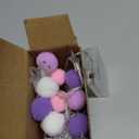 Indoor Star String Lights 6.56 Feet - 20 LED Battery Operated Fairy Lights With Pom Poms - Warm White and Colorful Decor for Home, Bedroom, Kids Playhouse, Holiday, Christmas