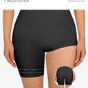 FeelinGirl Shapewear Tummy Control Seamless Bodysuit Hip Enhancer Body Shaper for Women (Black, Small)