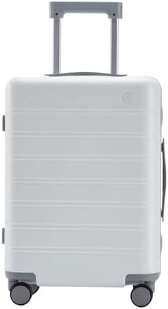 NINETYGO aluminium frame luggage Carry on Luggage 22x14x9 Airline Approved, Hard Shell Suitcase with Spinner Wheels, Integrated TSA Lock, Latching System, Star White, 39L