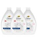 Dove Advanced Care Hand Wash Refill Deep Moisture  Value Size, Pack of 3 (34 oz Refill Bottles) | Moisturizing Liquid Hand Soap for Dry Skin