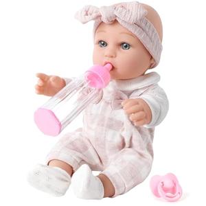 BDDOLL 12'' Baby Doll and Clothes Accessories Playset with Feeding Bottle Pacifier First Baby Dolls for Toddlers 36 Months and Up : Toys & Games