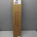 Exper City Coat Rack Wall Mount with Shelf, 26IN Wooden Coat Hanger Hooks Wall Mount with 5 Metal Hooks, Hanging Shelf with Hooks, Black