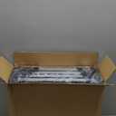 DGSL Dog Ramp for Car, 4-Step Folding Dog Stairs, Aluminum, Black, Supports Up to 250 Lbs