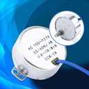 4W 100-127V AC Small Low Speed Synchronous Motor, 0.8/1 RPM Synchronous Motor Permanent Magnet Motors, CCW Turntable Gear Box for Microwave Fan Heater Lamps Replacement, Not for CW