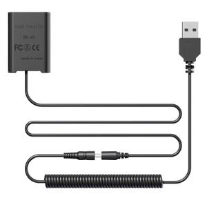 USB-B to NP-BX1 Dummy Battery DK-X1 DC Coupler Continuous Power Replacement for NP-BX1 Battery, Compatible with Sony ZV1 ZV-1 II, ZV1F ZV-1F, DSC-RX1 RX1R, RX100 II III IV V VI VII Cameras.