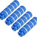 X AUTOHAUX 4pcs Aluminum Alloy Rear Foot Pegs Footrests Universal for BMX MTB Bike Bicycle Fit 3/8 Inch Axles (Blue)