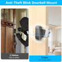 Blink Doorbell Mount, No-Drilling Anti-Theft Doorbell Mount Bracket for Blink Doorbell Camera(2nd Gen), Accessories for Apartments, Businesses, Not for Security Door