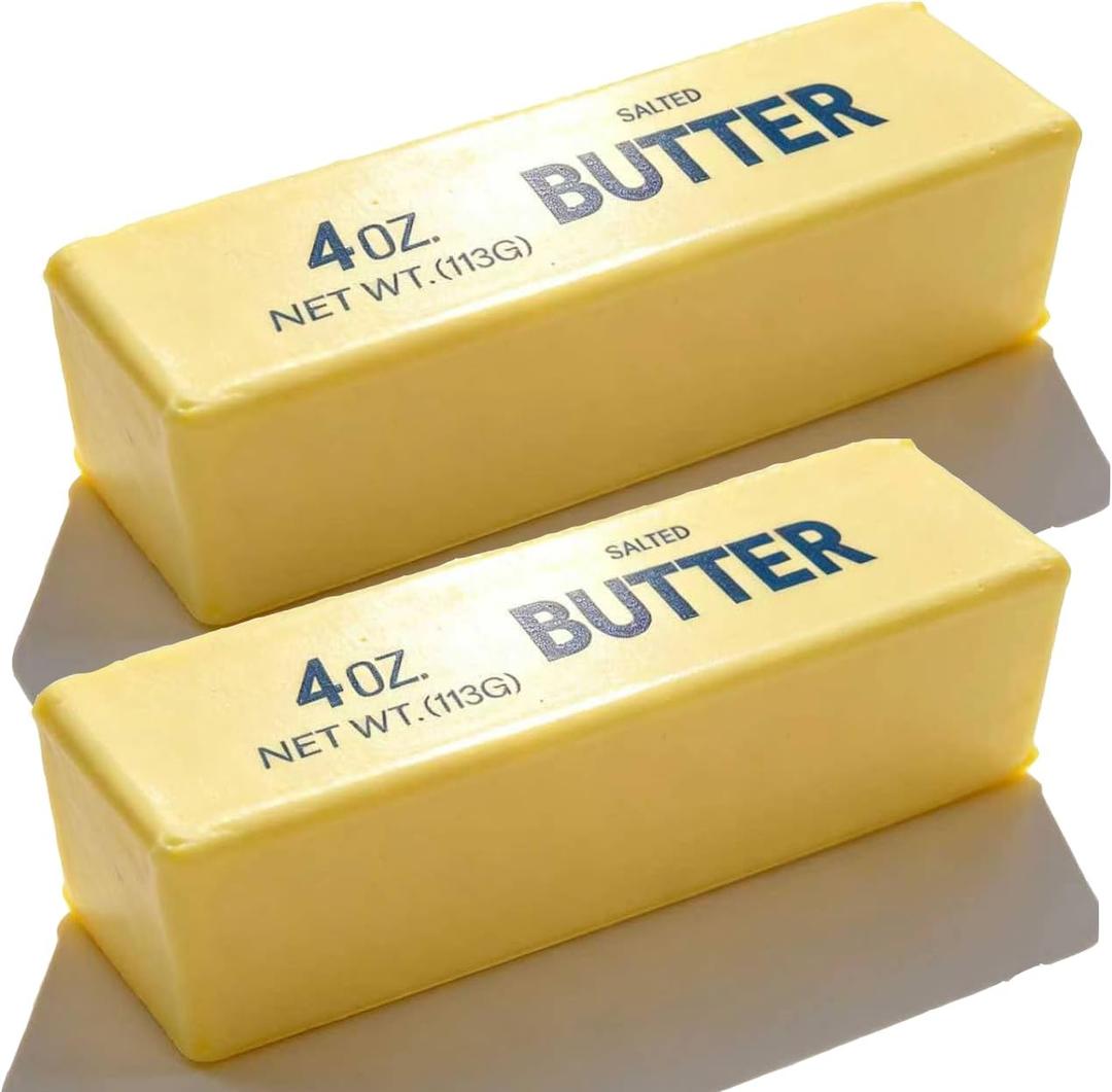 2026 Upgraded Slow Rebound Butter Squeeze Stress Balls, Soft Butter Stick Squishies Toy, Slow Rising Sensory Fidget Toy for Stress Relief & Calming2PCS