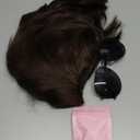 Short Brown Mens Wig With Mustache and Glasses 70s 80s Halloween Costume Cosplay Party Funny Wig (4pcs Set)