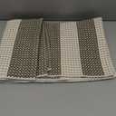 OJIA Striped Rug 24"x51" Washable Front Door Mat Outdoor Doormat Woven Entry Rug Cotton Indoor Outdoor Rug Small Checkered Rugs for Porch Kitchen Entryway Patio Bathroom (Green/White/Tan)