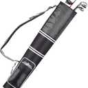 Champkey Professional Golf Sunday Bag (Carry 3-9 Clubs) - 6 Carry Pockets & Adjustable Sling Strap Golf Carry Bag Ideal for Golf Course & Travel (Black)
