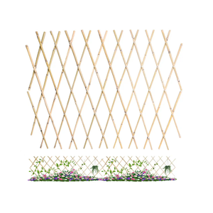 48x72 Inch Expandable Bamboo Trellis, Garden Lattice Fence, Expandable Fence for Climbing Plants, Vines & Ivy,Pet & Dog Barrier（Pack of 1）