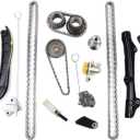 Timing Chain Kit Replacement for 2011-2015 Chrysler Jeep Grand Cherokee Challenger Charger Journey Ram 1500 VW 3.6L V6 5184357AE 6509253AA 5184356AE GLOSSY AUTO PARTS