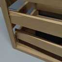 Wood Lantern with Handle -for Garden, Patio, Balcony & Porch Decor 14 inch