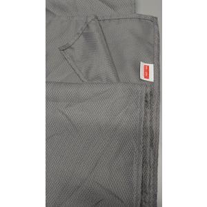 maxmill Rectangle Textured Tablecloth Waterproof Spillproof Wrinkle Free Table Cloth, Kitchen Dining Tabletop Decoration, Fabric Table Cover for Outdoor and Indoor Use, 134×116 inches, Light Gray  