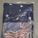 Women Distressed American Flag Graphic Shirt USA Stars Stripes Patriotic Short Sleeve Top, S