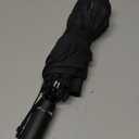 SIEPASA Compact Travel Umbrella - Windproof Auto Open/Close, Small Folding Umbrella for Rain - Lightweight & Durable with Fiberglass Frame, Waterproof Canopy - Fits Backpack, Purse, Suitcase. (Black) (42 Inch-1 Pack)