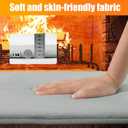 BALAPET Thick Memory Foam Fireplace Baby Proofing, 72x14 in Soft Fireplace Cover Hearth Cushion Baby Proof, Velvet Protectors for Children Proofing, Edge Protector(Gray,14x72in)