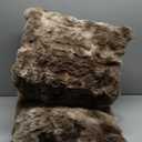 ZonLi Fluffy Body Pillow for Adults, Fuzzy Faux Fur Body Pillow with Shredded Memory Foam, Adjustable Support for Side Sleepers, Pregnancy & Decor, Gifts，20x54 Inch, Brown