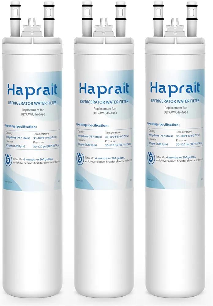 HP005 Replacement for Frigidaire ULTRAWF, Pure Source Ultra, Kenmore 9999, 469999, 46-9999, A0094E28261 Water and Ice, Height 11 inches, 3 Count