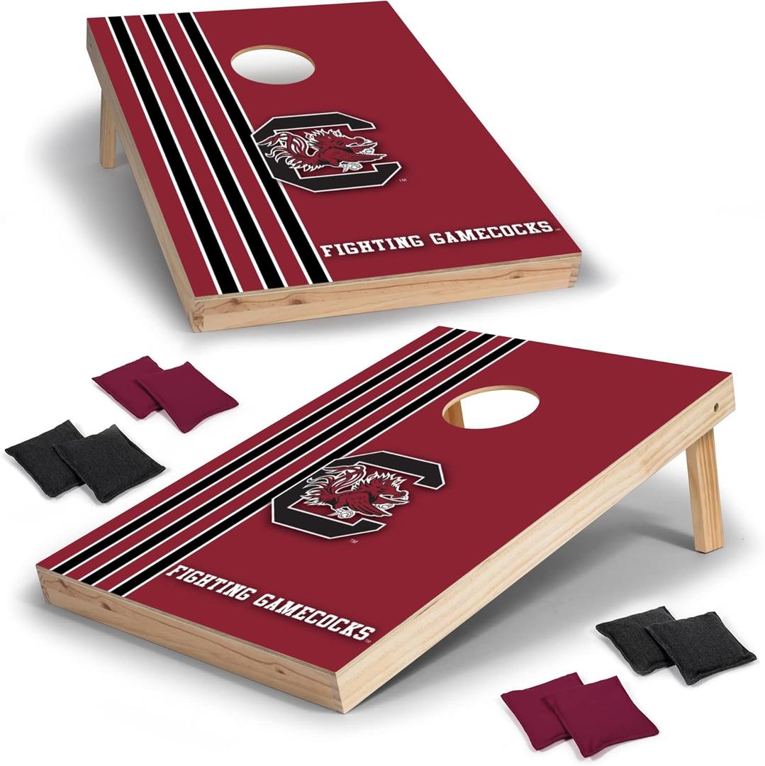 Wild Sports 2' x 3' Set with Direct Print HD Team Graphics – Great Gift for Any NCAA Fan! Bean Bag Toss Family Outdoor Games – South Carolina Gamecocks