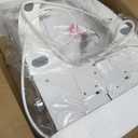 Heated Bidet Toilet Seat Elongated with LED Display & Remote Control - Smart Soft Close Toilet Seat Electric Bidet with Dryer, Warm Water, Feminine Wash, Self-Cleaning Nozzle, IPX4, White