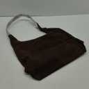 Suede Bag for Women,Suede Tote Bag,Suede Hobo Bags,Suede Handbag, Suede Slouchy Shoulder Bag (Brown)