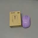 TECKNET Wireless Mouse, 2.4G Ergonomic Optical Mouse, Computer Mouse for Laptop, PC, Computer, Chromebook, Notebook, 6 Buttons, 24 Months Battery Life, 2600 DPI, 5 Adjustment Levels - Lavender