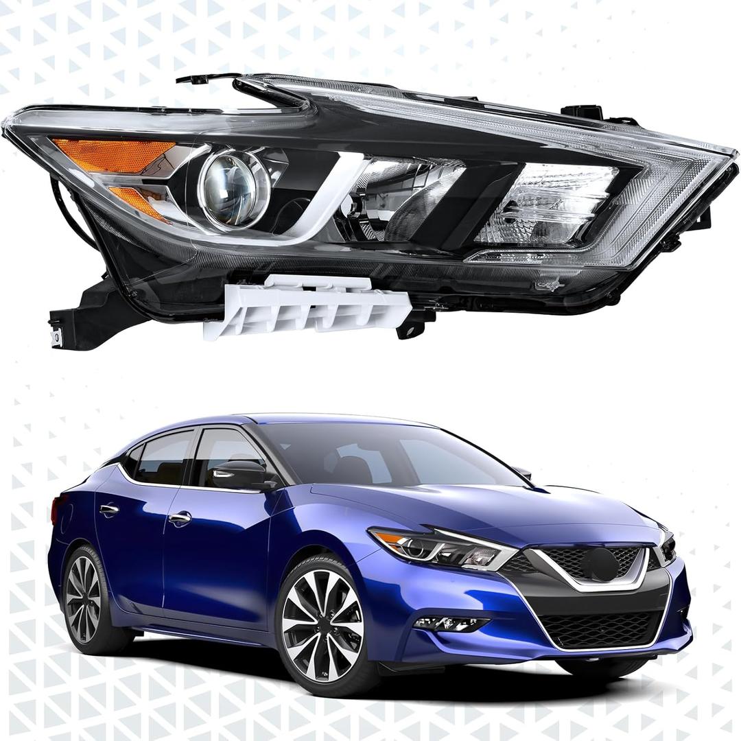 PENSUN Headlight Assembly Fit For Nissan Maxima 2016 2017 2018 Halogen Model Passenger Right Side Replacement  26010-4RF9B