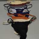 DEANGELMON Seamless G-string Thongs for Women - No Show Thong Underwear Low Rise Stretch Panties Workout Pack, L 